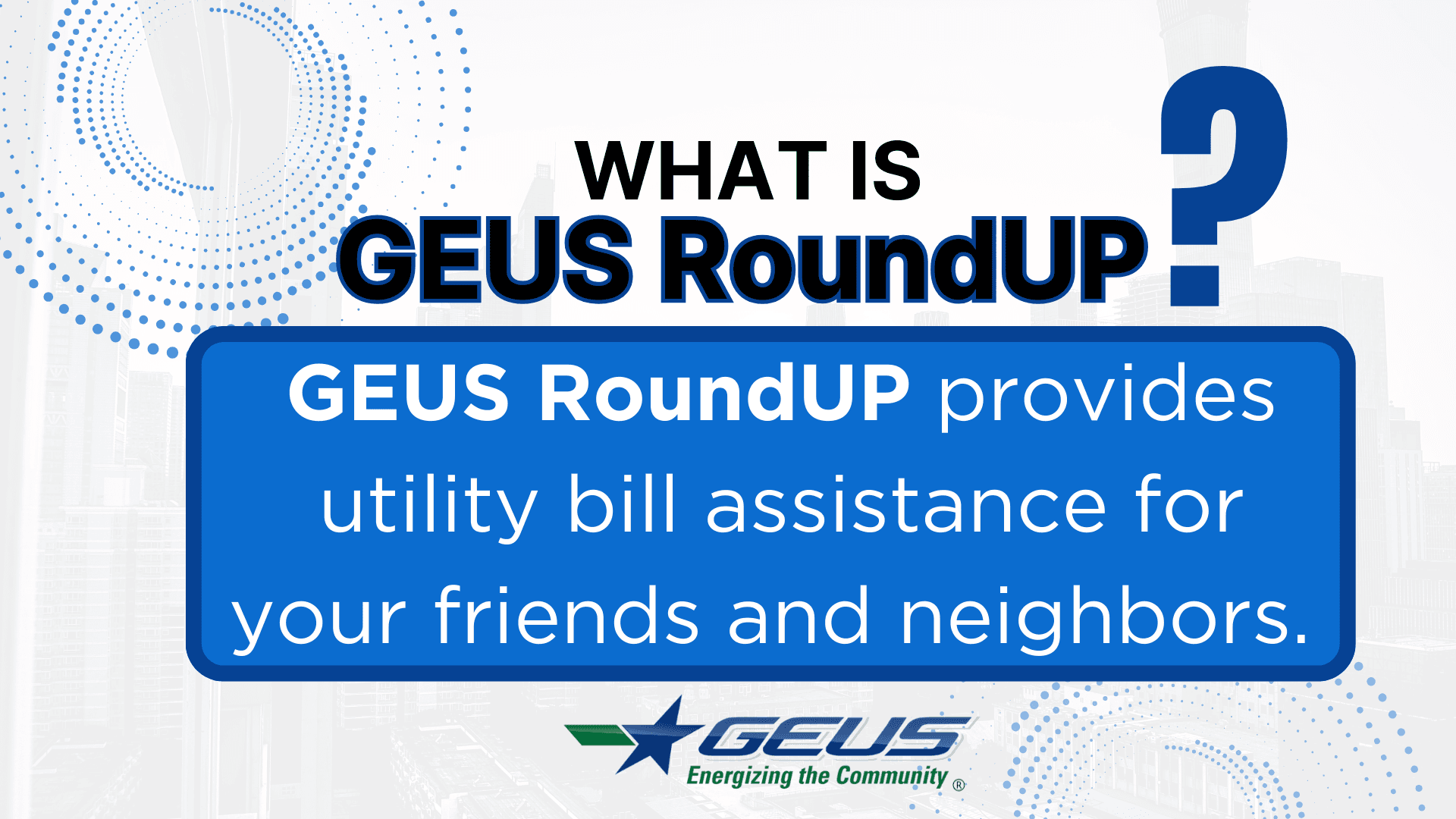 GEUS What is GEUS RoundUP Sept 2024