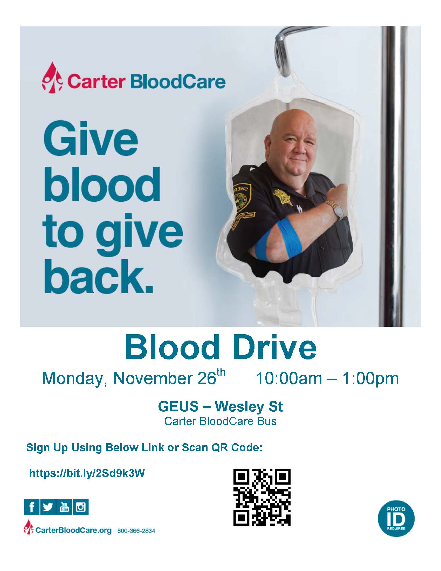 GEUS Blood Drive - November 26th