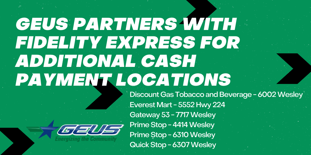 GEUS partners with Fidelity Express for Additional Cash Payment Locations