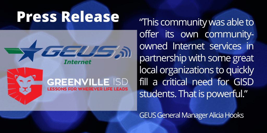 GEUS INTERNET CONNECTING THE COMMUNITY