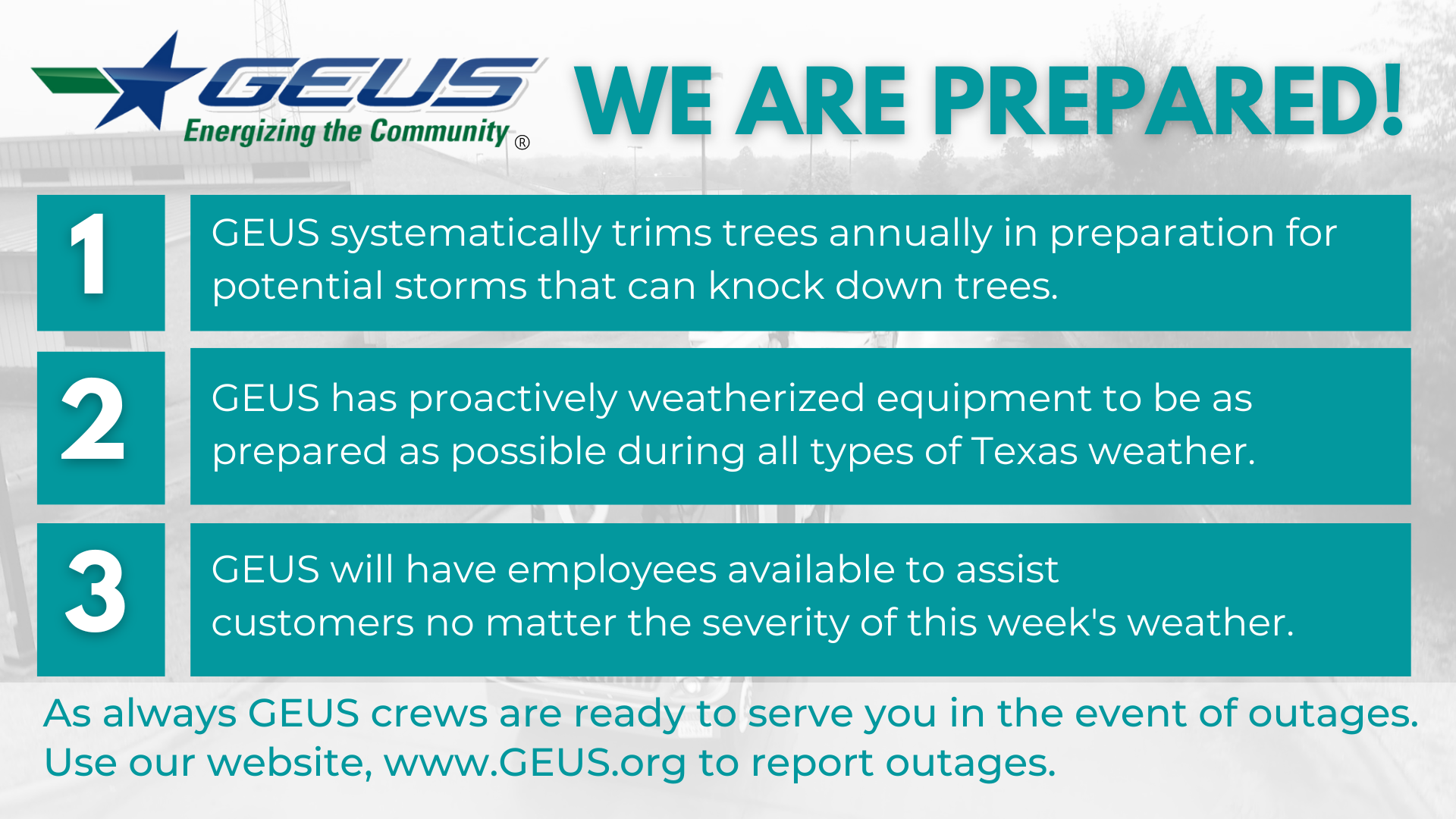 We Are Prepared Winter Weather Image